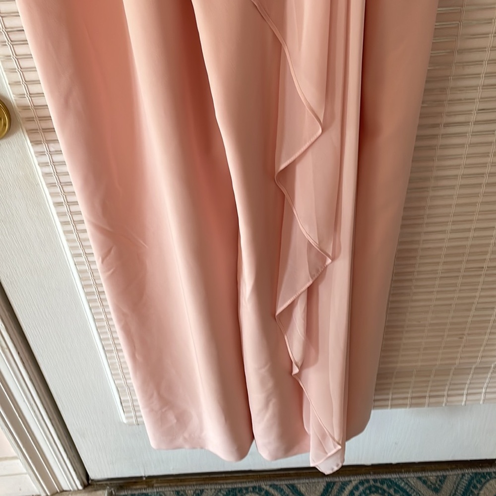 Eliza J blush organza draped romper jumpsuit EJ8M9459 sz 4 nwt - Picture 5 of 8